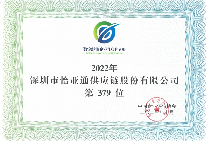 ag尊龙登陆入口z6mg入围“数字经济企业TOP500”榜单
